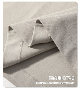 Poids lourd 240gsm 100% coton blanc hommes T-Shirt surdimensionné Streetwear impression personnalisée lâche épais luxe T-shirt pour hommes - Product Image 4