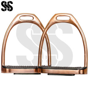 Estribos de Equitación de Acero Inoxidable de Alta Calidad, Modernos, Resistentes y Elegantes, con Reposapiés de Goma, para Deportes Ecuestres - Product Image 3