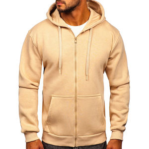 Sweats à capuche thermiques d'hiver pour hommes personnalisés, qualité supérieure, teinture unie, design bouffant, nouvelle mode, taille XS à 6XL, impression de votre propre logo - Product Image 4