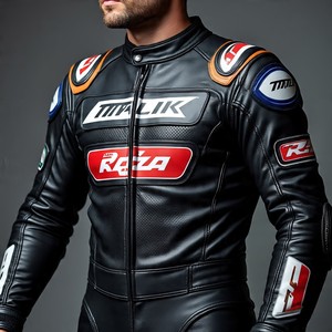Combinaisons en cuir de moto de conception personnalisée | Votre marque de logo | Deux pièces | Rue et piste | Fabricant OEM/ODM - Product Image 4
