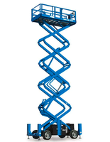 Plateforme élévatrice à ciseaux diesel Genie GS-4390 RT, hauteur de travail 15 m, système hydraulique bleu, usage intensif, capacité 680 kg, vitesse de levage 5 m/s, pompe