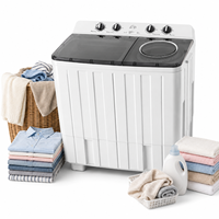 Nouvelle conception Lave-linge semi-automatique à double cuve de 15 kg à chargement par le haut avec essoreuse séparée pour appartement et dortoir