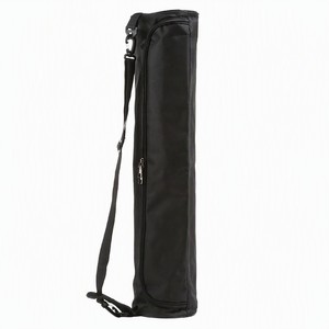 Sac de transport pour tapis de yoga en toile épaisse, sac de rangement cylindrique avec bandoulière pour la gym et les voyages - Product Image 1