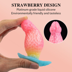 Juguete Anal - Dildo Anal Realista con Forma de Fresa para Juegos SM al Aire Libre - Product Image 5