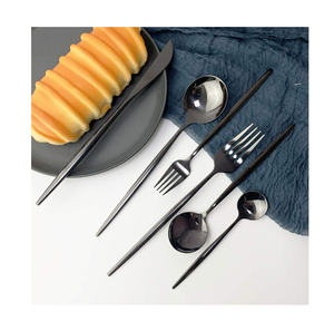 Cuchara de postre de acero inoxidable con mango único, cuchara de lujo de 7 piezas, vajilla apta para lavavajillas, lo último en venta al por mayor - Product Image 5