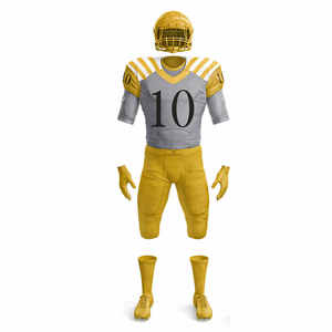 New Latest Style Best High Quality <b>Material</b> American Football Uniform Sets Full Customized Logo Printed American Football Wear - Product Image 2