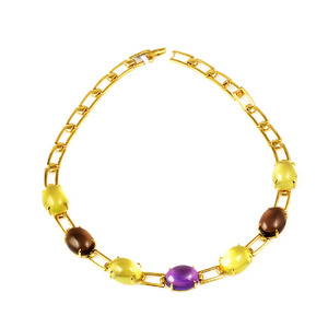 Vente en gros de perles de luxe en argent sterling 925 plaqué or collier de mariage pour femmes ensemble de bijoux - Product Image 2