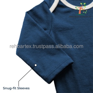 Mameluco de Bebé Personalizado 100% Algodón, Mono de Manga Larga para Bebé, Ropa de Una Pieza Lavable para Recién Nacido - Product Image 4