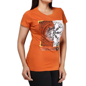 T-shirts en coton grande taille pour femmes respirant haut d'été t-shirts Style décontracté avec T-Shirt imprimé en vrac uni solide femmes - Product Image 5