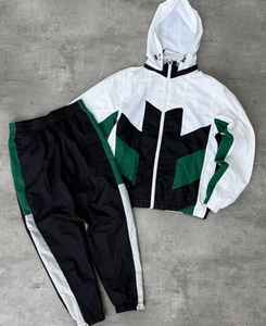 Logo personnalisé de haute qualité jogging haute couture hommes Sport survêtement coupe-vent Streetwear survêtement pantalon de survêtement lourd logo - Product Image 2