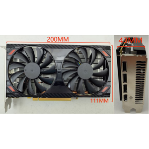 Carte graphique de bureau 8 Go GDDR6 128 bits PCIe 4.0 H-D-M-I DisplayPort <span class=keywords><strong>Radeon</strong></span> <span class=keywords><strong>RX</strong></span> <span class=keywords><strong>5500</strong></span> <span class=keywords><strong>XT</strong></span> GPU vidéo pour ordinateur - Product Image 6