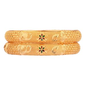 Brazalete de novia indio, brazalete chapado en oro, joyería de boda texturizada grabada, fabricante indio, brazalete de joyería al por mayor para mujer - Product Image 6