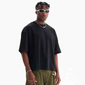 Camiseta recortada personalizada de algodón de alta calidad para hombre, camiseta de gran tamaño de peso pesado en blanco, camisetas recortadas con estampado para hombre - Product Image 4