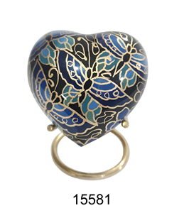 Urna de Cremación de Latón Grabable en Forma de Corazón para Cenizas, Permite Nombres y Mensajes Personalizados para Crear un Hermoso Tributo Personal - Product Image 3