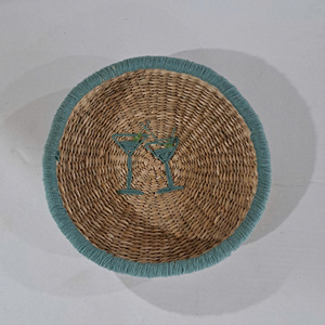 Wholesale Handmade Seagrass <b>Storage</b> <b>Baskets</b> <b>Round</b> Woven Design for Kitchen or Laundry Use Eco-Friendly PC Material - Product Image 2