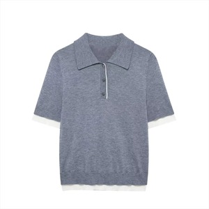 100% coton vente en gros chemise pour femmes polos à col montant de qualité supérieure pour femmes polos unis à séchage rapide - Product Image 1