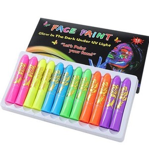 Barras de Pintura Corporal, NUEVAS, 6 Colores, Duraderas, No Tóxicas, Ecológicas, Fluorescentes, Ideales para Fiestas, Carnavales y Eventos - Product Image 3