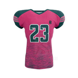 Logo personnalisé Uniforme de football américain de haute qualité grande taille manches courtes tissu respirant confortable meilleur style pour l'été - Product Image 3