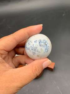 Esfera de Dendrita Blanca Natural de 5 cm, Bola de Cristal Pulida para Colección Decorativa y Exhibición - Product Image 4