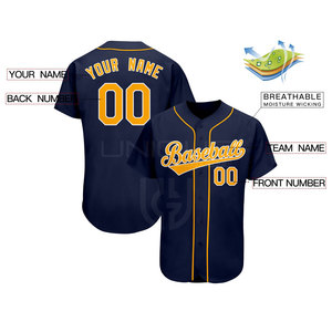 Ropa deportiva Jersey de béisbol de color personalizado Jersey de béisbol de secado rápido Slim Fit Hombres Jersey de béisbol - Product Image 4