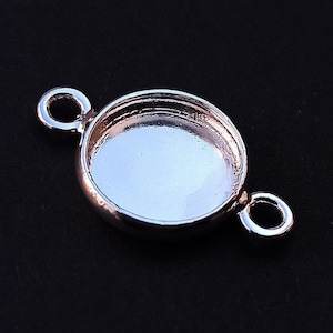 Vintage Style Silver/Alloy/Brass/German Silver Fashion Jewelry Gold Connector Bezel <b>Set</b> for Parties - Product Image 3