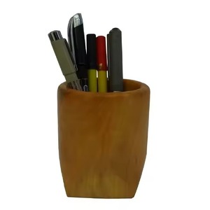 Small Wooden Desk Organizer Pencil Stand with Fancy Design Ideal <b>Pen</b> <b>Holder</b> For Home and Office Accessories - Product Image 2