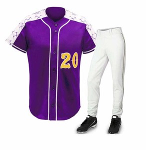 เสื้อเบสบอลและซอฟต์บอลสำหรับผู้ชายเสื้อทีมระบายอากาศได้ดีพิมพ์ลาย - Product Image 3
