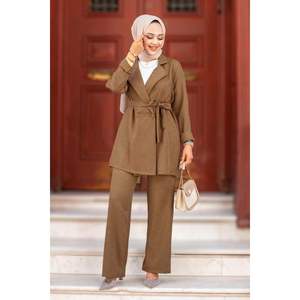 Veste blazer marron et ensemble 2 pièces hijab pour homme - Product Image 4