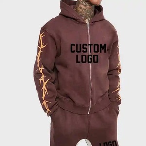 Ensemble de survêtement pour homme de qualité supérieure 2026, coupe ajustée, évasé, logo personnalisé, nouveau, respirant, de haute qualité, logo personnalisé, survêtement pour homme, 2 ensembles - Product Image 1