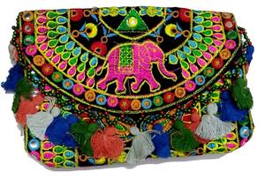 El último diseño de bordado de trabajo de las mujeres a mano de la mano de los bolsos de desgaste de la boda para la exportación mundial de la India. - Product Image 6