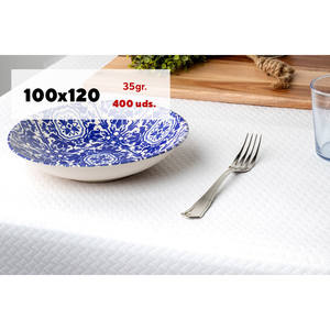 Tovaglia Bianca 100x120cm 35gsm in Carta Professionale - 400 Pezzi - B2B - Product Image 1