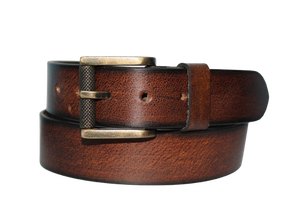 Cinturón de piel auténtica personalizable estilo casual con aleación para hebilla hecho a pedido de proveedor mayorista - Product Image 2