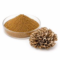 Poudre d'extrait de champignon Maitake en gros, 30 % de polysaccharides, qualité alimentaire, OEM ODM, approvisionnement en vrac direct usine