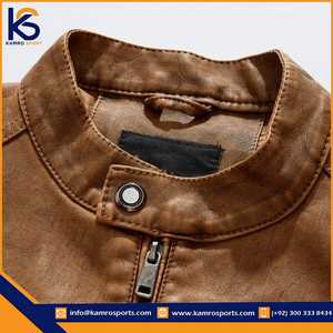 Chaquetas de Cuero Genuino Hechas en Pakistán 2026, Chaqueta de Cuero para Hombre Más Vendida al Mejor Precio - Product Image 6