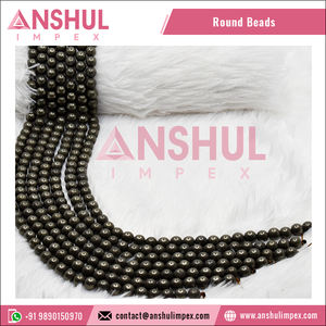 Anshul Impex India: Piedras Preciosas de Pirita Natural de Vidrio para Joyería, 12mm, Cuentas Sueltas, Compra al por Mayor, Origen India, Exportación, Más Vendidas - Product Image 2