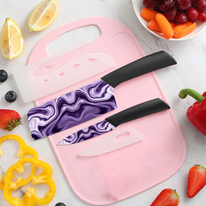Vente en gros de 2 ensembles de couteaux de chef en céramique à motifs floraux, tranchants, écologiques, avec manche en plastique, compatibles lave-vaisselle, livraison rapide - Product Image 4