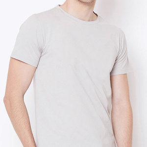 T-shirt 100% coton de haute qualité pour hommes sur mesure respirant et absorbant la sueur avec motif imprimé de lumière solide - Product Image 6
