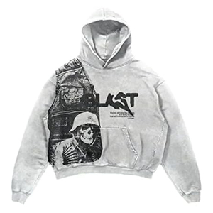 Sudadera con capucha lavada con ácido retro para marcas, lavada con ácido de peso pesado Sudadera con capucha, sudadera con corte cuadrado 500GSM con bolsillo de canguro - Product Image 1