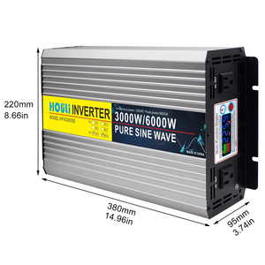 HOULI Convertisseur de puissance 12V 24V 48V 60V vers 110V 6000W Onduleur à onde sinusoïdale pure 48V 220V 6000W 110V AC 12V DC - Product Image 5