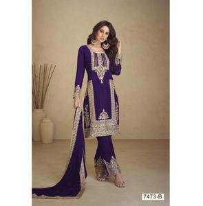 Vêtements pakistanais en tissu Georgette de qualité supérieure les plus vendus ensemble de costumes Salwar Kameez à vendre du fournisseur en gros - Product Image 1