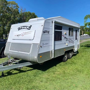 รถพ่วงคาราวานมาตรฐานออสเตรเลียสำหรับการตั้งแคมป์แบบ RV ที่สะดวกสบาย มีจำหน่ายในออสเตรียในราคาถูก สั่งซื้อรถพ่วงคาราวาน - Product Image 1