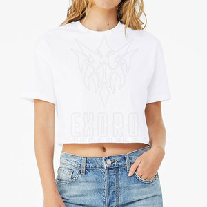 Diseño personalizado Uso al aire libre Mujeres Recortadas Camisetas de color personalizado Mujeres Recortadas Camisetas para la venta en línea - Product Image 1