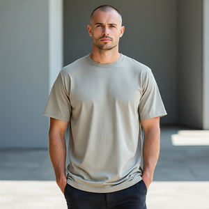 Camisetas de hombre de Color degradado de alta calidad, camiseta de manga corta de algodón y poliéster, camiseta de verano de nuevo estilo para hombre - Product Image 2