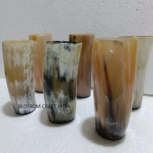 New Collection Floral Engraved Agate Buffalo Cow <b>Horn</b> Cup Polished Nautical <b>Viking</b> <b>Horns</b> Animal Glass Carvings Floral Blossom - Product Image 4