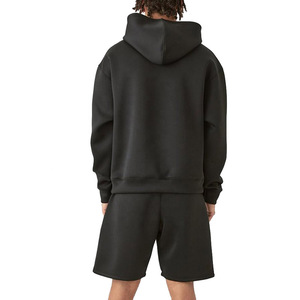 DCY, conjuntos cortos de 2 piezas de forro polar de algodón con logotipo personalizado para hombres, conjunto de ropa de hombre de alta calidad, conjunto de dos piezas con capucha y pantalones cortos - Product Image 5