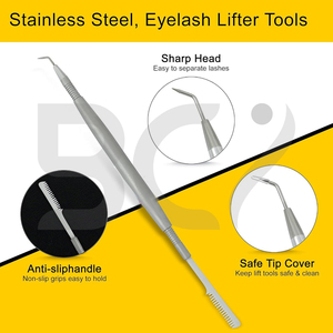 Herramienta de Lifting de Pestañas de Acero Inoxidable Reutilizable y Duradera, Producto Todo en Uno de la Más Alta Calidad para el Cuidado de la Belleza de los Ojos, para Uso Doméstico - Product Image 2