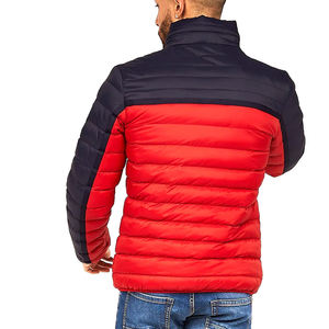 Veste doudoune Colourblock avec poches zippées nouveauté Design personnalisé professionnel 2024 léger pour hommes veste à bulles - Product Image 5