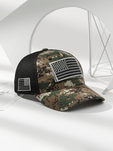 หมวกคนขับรถบรรทุก3D สำหรับผู้ชายและผู้หญิงลายพิมพ์ลายพรางสีระเหิดโลโก้ตามสั่งปรับแต่งสีได้ตามต้องการ - Product Image 5