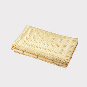 Cajas de almacenamiento plegables de bambú ecológicas más vendidas, cesta tejida, almacenamiento en el hogar, contenedor de alimentos para uso en la cocina, bandeja organizadora - Product Image 2