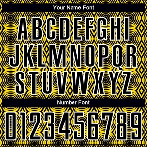 Conjunto Deportivo de Fútbol para Hombre, Negro y Amarillo, Estampado, Transpirable, de Secado Rápido, de Poliéster, con Logotipo, Nombre y Número Personalizables - Product Image 5